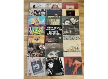 24 LP Vinyl Records Including Tom Petty, Simon & Garfunkel, Cream, Beatles, & More