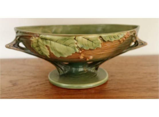 Antique Roseville Footed Bowl With Pine Motif