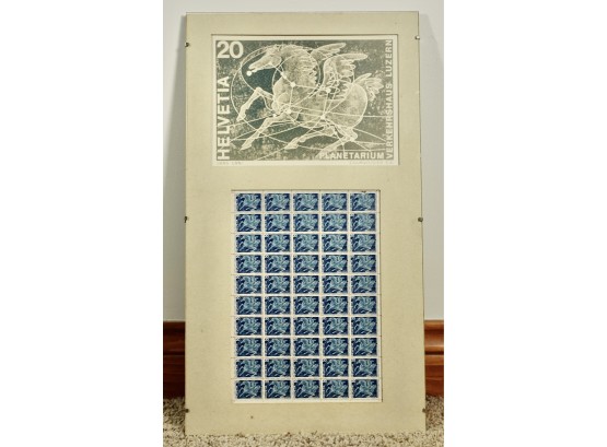 1969 Stamps Mounted And Under Glass