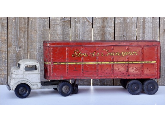 Vintage Metal Structo Transport Truck