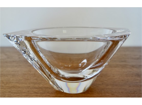 Vintage Orrefors Crystal Bowl, As Is