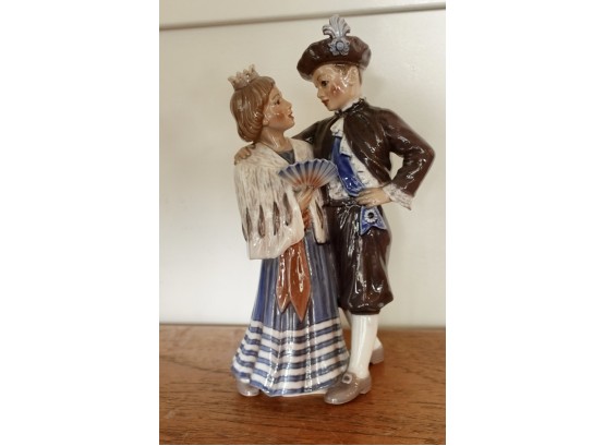 Vintage Dahl Jensen Copenhagen Denmark Porcelain Figurine 'Prince & Princess' #1298