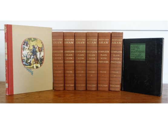 Vintage Books Including Bernard Shaw Set, Louisa May Alcott, & More