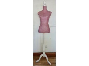Vintage Pink Dress Form, As Is