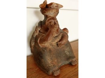 Vintage Hand Sculpted Clay Figural