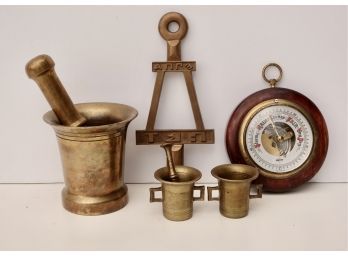 Brass Mortar And Pestle & More