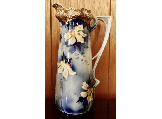 Gorgeous Hand Painted Antique Pitcher