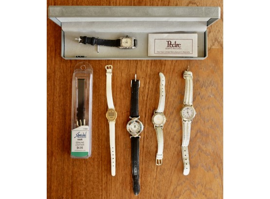 Assorted Watches Including Padre, Peugot, Fossil
