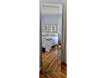 Pretty Beveled Full Length Mirror With Floor Stand