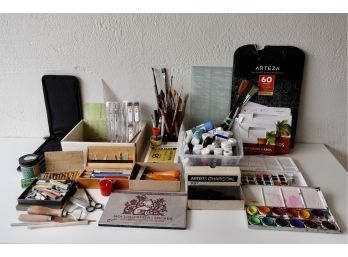 Large Lot Of Art Supplies