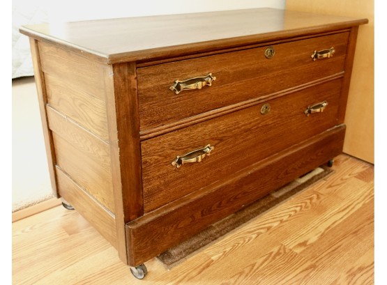 Wood Chest Of Drawers On Casters
