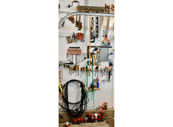 Wall Of Tools, Pegboard Not Included