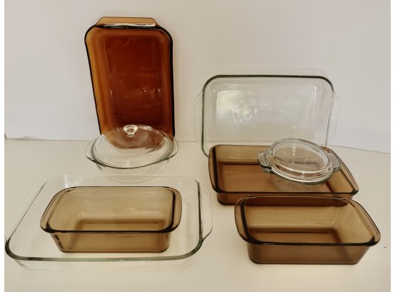Large Lot Of Glass Bakeware, Mostly Pyrex