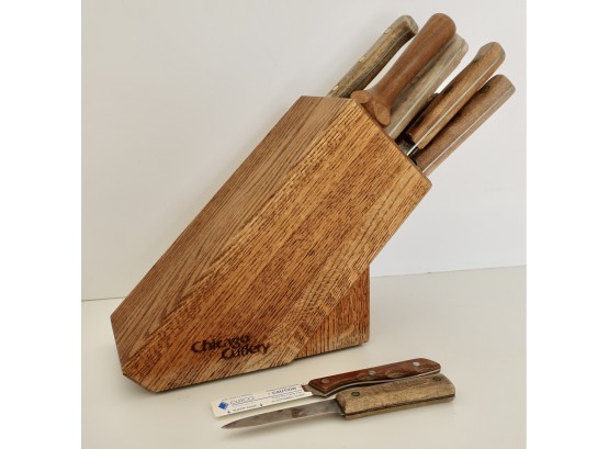 Vintage Chicago Cutlery Knives In Block And More