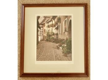 Signed Numbered Photograph Of La Rue Fleurie