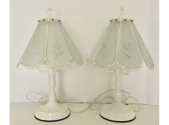 Pair Of Touch Activated Table Lamps