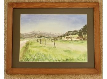 Landscape Watercolor By Keiko Cruthers