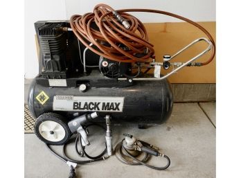 Sanborn Black Max Air Compress With Attachements