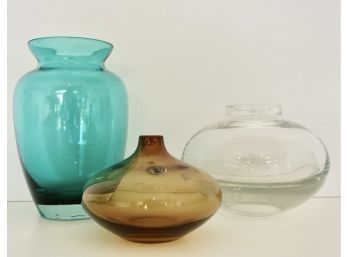 Krosno Poland And Other Handmade Glass Vases