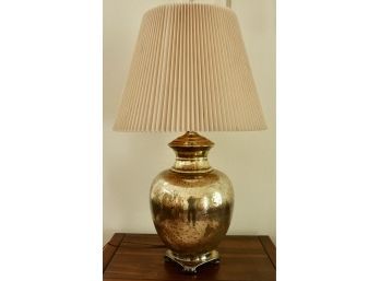 Stunning Vintage Hammered Brass Table Lamp