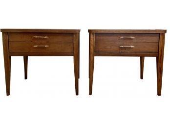 Pair Of Broyhill Saga Nightstands With Drawers