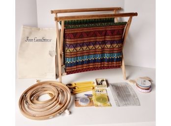 Vintage Sewing Basket And Supplies