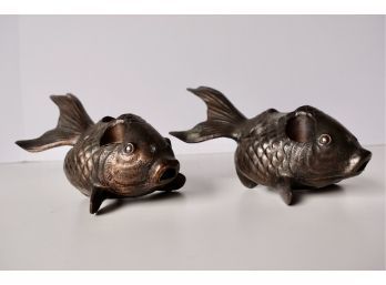 'Tina' Products Bronze Fish Flower Frog