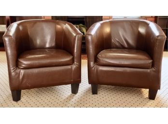 Pair Of Barrel Chairs