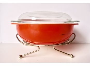 Red Pryex #024 2qt Casserole With Lid And Atmoic Craddle