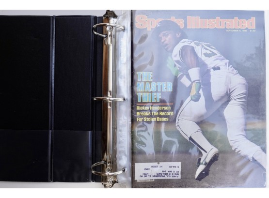 Rickey Henderson Collection Including Sports Illustrated & Promo Material 200 Cards  (#130)