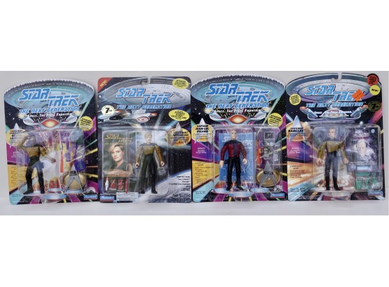 Star Trek The Next Generation Geordi La Forge, Lieutenant Natasha Yar, Captain Jean-Luc Picard, & Lieutenant B
