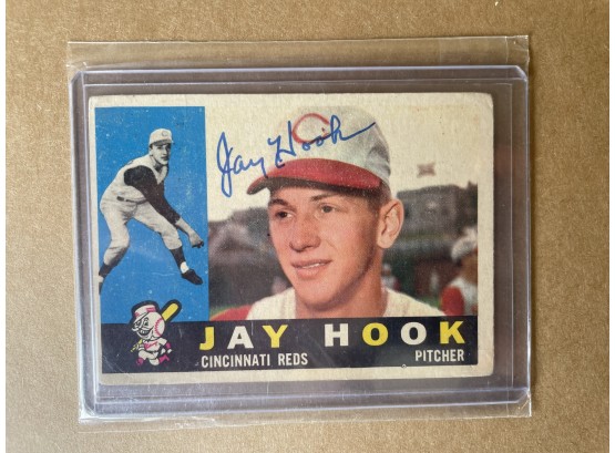 Jay Hook Autographed 1960 Topps