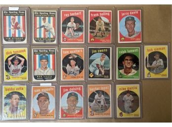 Vintage Baseball Playing Cards From The 1950's X 16