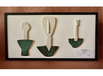 Framed Ceramics 'Cyclades' By Ann Hoyt
