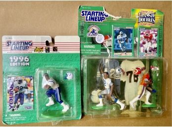 Starting Line Up Collectable Figures 1996 Marshall Faulk And 2 Emmit Smith