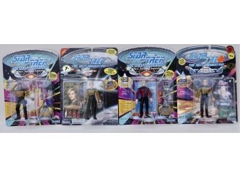 Star Trek The Next Generation Geordi La Forge, Lieutenant Natasha Yar, Captain Jean-Luc Picard, & Lieutenant B
