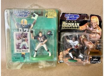 Starting Line Up Collectable Figures 2000 Brian Girese And 1998 Rashaan Salaan