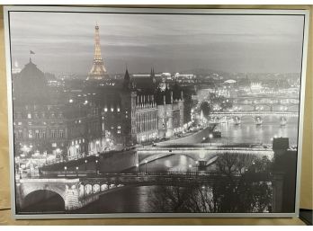 Large Scale Ikea Printed Photo Of Paris  - See Photos For Scuffing In The Sky