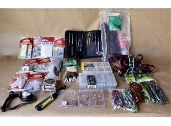 Command Strips, Picture Hanging Kits, Bungies, Tie Downs, And More