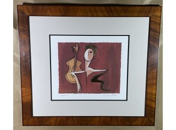 Signed Numbered Print By Artist Christian Paulakia See Pictures For Damage On Frame