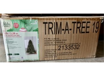 Trim A Tree Holiday Living 7.5 Ft Prelit Pine Tree