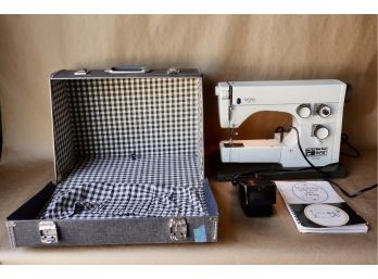 Vintage Viking Husqvarna Sewing Machine In Box, As Is