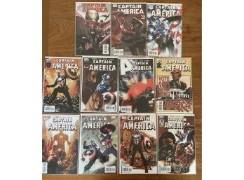 11 Captain America Comic Books (31-42) In Plastic