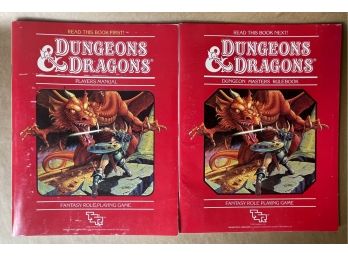 Vintage Dungen And Dragons Player Manual And Dungen Masters Rule Book