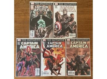 5 Marvel The Initiative Captain America (26-30) Comic Books In Plastic