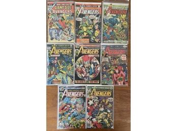 8 Marvel Avengers Comic Books In Plastic