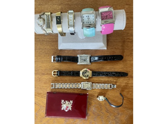 Assorted Watches Including Lady Elgin, Lassale, Mickey Mouse, & Anne Klein