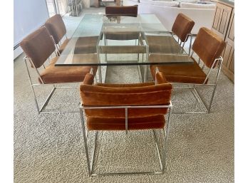 Mid Century Milo Baughman Table And 6 Chairs By Thayer Coggin Inc.