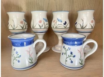 Handmade Ceramic Goblets And Mugs