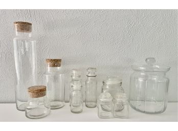 Assorted Glass Storage Containers